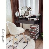 蘇恆居梳妝台臥室意式實木桌設計櫃鏡台化妝台