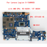 For Lenovo Legion 5-15ARH05 laptop motherboard NM-D041 motherboard with AMD CPU R5-4600H /R7-4800h GPU N18p gtx1650 4G 100% test