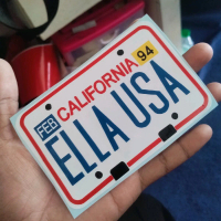 Sticker Ella USA Cutting Timbul Original Size