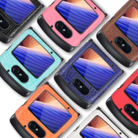 For Motorola Razr 5G Case Luxury classic Crocodile pattern PU leather Case For Motorola Moto Razr 2 5G 2020 Phone Case 6.2"