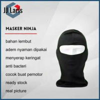 MASKER TERBARU NINJA/ MASKER BALACLAVA /TOPENG HITAM POLOS PRIA PEMOTOR