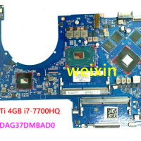 915550-601 G37D DAG37DMBAD0 915550-501 For HP NOTEBOOK 17-W 17T-W laptop motherboard with 1050Ti 4GB i7-7700HQ