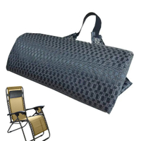 Multifunction Folding Recliner Teslin Lounge Chair Outdoor Chaise Lounge Chairs Sponge Pillow Anti-g