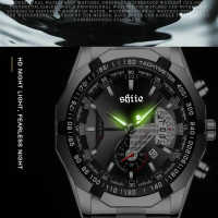 Jam Tangan Pria VAVA VOOM 100% Original Kronograf JAM TANGAN COWOK Quartz MurshArloji laki Gift COWO