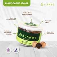 Bawang Hitam Tunggal Premium Quality Alamme 100 Gram black garlic Spices Herbal Rempah