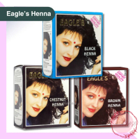 Eagle's Henna Rambut (1 Box isi 6 pcs) Pewarna Semir Cat Rambut Hitam Cokelat Kemerahan