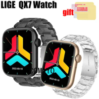 For LIGE QX7 Watch Strap Wristband Plastic Clear Smart Watch Women men Band Screen protector film