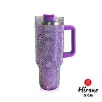 【日本Hirone】1200ml不鏽鋼冰壩杯-紫晶