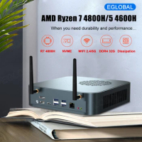 EGLOBAL Fan gaming computer Windows DP hot sale AMD Ryzen 7 4800H AM suport 64GB MAX NVMe M.2 SSD cpu