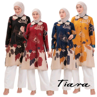 Tunik Kancing Terbaru Modern Dress, Pakaian muslim wanita lengan panjang tunik batik Katun