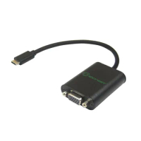 USB 3.1 Type-C to VGA Adapter DP Alt Mode 1080P Aluminium Case for Apple Macbook