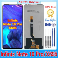 Original For Infinix Note 10 Pro X695 LCD Display Note10 Pro Touch Screen X695D Digitizer Assembly Note 10Pro Replacement Phone