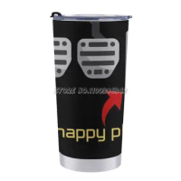 My Happy Place 20 Oz Car Cup Travel Coffee Mug Stainless Steel Insulated Coffee Drink Tea Cup Cars Car Enthusiasts My Happy Plac