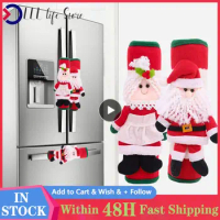 Christmas Refrigerator Door Handle Cover Kitchen Appliances Glove Protector Cover Christmas Decorations Home Accessories Hot