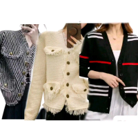 ALYA CICA BLAZER RAJUT TEBAL PREMIUM MODIS cardigan korea Kancing  Formal Wanita Kerja Kantor Outer 
