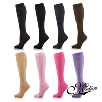 【Melissa 魅莉莎】醫療級時尚彈性美腿襪─小腿襪(薔薇膚)