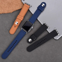 Durable Leather Strap for Apple Watch Band 44mm 49mm 41mm 38mm Convenient Watch Leather Band iWatch Series 7 6 SE 5 4 3 Bracelet