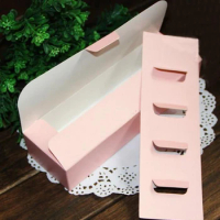 21.4x6.8x4.1cm pink Macaron cake box NEW brief elegent macaron moon cake biscuit box 100pcs.Lot