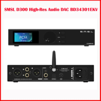 SMSL D300 High-Res Audio DAC BD34301EKV MQA XMOS DSD512 Bluetooth5.0 UAT LDAC AptX Coaxial Optical Rca Xlr USB Remote Control
