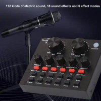 Professional Microphone Condenser Sound Card PC Computer Audio USB Electric Guitar Live Broadcast Recording Studio