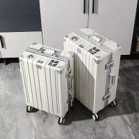 行李箱 登機箱  旅遊箱 拉桿箱 旅遊箱 鋁框箱 密碼箱 萬向輪 掛鉤設計大容量行李箱多功能行李箱20吋24吋28吋