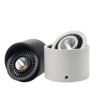 Factory hot sale 7W/10W/15W/20W Surface Mounted LED Downlights AC85V-265V LED Downlight With Black/White Housing Colors