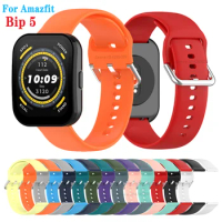 NEW Silicone Strap Bracelet for Huami Amazfit Bip 5 Sports Strap SmartWatch Wristbands for Amazfit Bip 5 Replacement Accessories