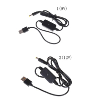 100cm USB Power Boost Line DC 5V To 9V/12V Step UP Module Converter Adapter 2.1x5.5mm Plug For Router Modem Fan Speaker