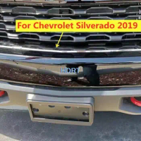 For Chevrolet Silverado 2019 2020 2021 2022 Car Styling Accessories Front Grill Middle Net Moulding Cover Trims Strips Molding