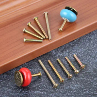 10Pcs M4 Cabinet Knob Screws Door Pull Handle Screw M4 *25mm/30mm/35mm/40mm/45mm Furniture Fastener Phillips Head Screws &amp; Bolts