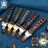 Genuine Leather bracelet For tissot 1853 Sports Watchband Racing PRS516 T91 1853 Top layer cowhide 20mm chopin strap accessories