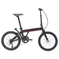 SAVA Z3 Single Fork Folding Bike 20 inch Adult Folding Bicycle Carbon Fibre City Bike Commuting Bicycle Foldable 9 Gear Speed