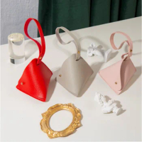 Wedding Candy Bag Chinese Style Leather Triangular Candy Bag Creative Zongzi Gifts Candy Bag