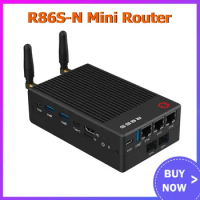 R86S-N Mini Router 12th Generation Intel Alder Lake N100 i3 N305 10G 10 Gigabit WiFi 6 Gigabit 2.5G