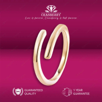 OS3-R225 Cincin Wanita Cranberry Jewelry Premium Lapis Emas 18k Anti Luntur Anti Berubah Warna Garan