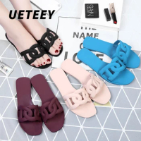 UETEEY 2020 plus size casual sports new women's shoes sexy fashion women's fashion jelly shoes flat flip flops casual sandals