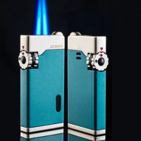 JOBON Metal Windproof Direct Charge Turbine Torch Large Fire Butane Gas Lighter Kitchen BBQ Cigar Lighter Men's Gadgets