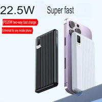 22.5W power bank ultra fast charging 10000/50000mAh suitable for Apple, Huawei, Android phones Mobile power supply