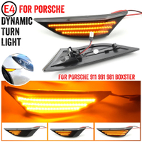 aimey สำหรับ Porsche 991 911 981 982 Series 718 Cayman Boxster 92A ไฟเลี้ยวข้าง LED สีเหลืองอำพัน K6