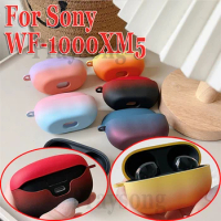 Fashion Cool Case for Sony Earbuds WF-1000XM5 Cover Gradient Hard Case Earphone 1000XM5 Case Wireless Charging Box Funda Cover
