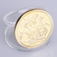 英國伊麗莎白女皇紀念章徽章文化創意裝飾家居指尖硬幣玩具禮品