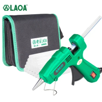 LAOA 25W Hot Melt Glue Gun with 7MM Glue Sticks Mini Industrial Thermo Electric Heat Gun Temperature Crafts Repair DIY Tool