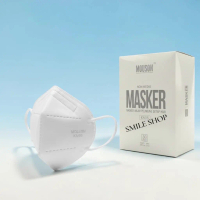 KN95 MOUSON EMBOSS WHITE 5PLY 1BOX 50PCS