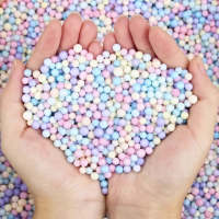Styrofoam Bulat Warna Kecil