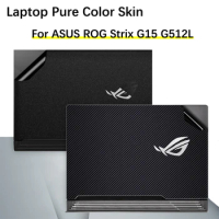 Leather Skin Laptop Stickers for ASUS ROG Strix G15 G512L Laptop Carbon fiber Vinyl Protection