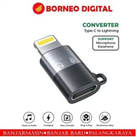 OTG Converter Audio Type C to Lightning for Mic, Headset & Fast Charging Data Transfer Connector Iph