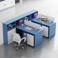 電腦桌 辦公桌 辦公桌椅組合財務桌簡約現代辦公家具員工電腦桌2/4/6人位組合桌