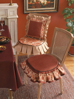 樸居椅墊坐墊加厚美式輕奢椅子座墊歐式生餐桌凳子墊法式復古ins