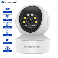 Vstarcam 3MP HD IP Camera Smart Auto Tracking Indoor Baby Monitor Wifi Surveillance Camera Security Night Vision Two-Way Audio