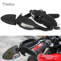 For DUCATI 796 Hypermotard 1100S 2009 2010 Handlebar Protector with Turn Signal Light Lamp and Mirror